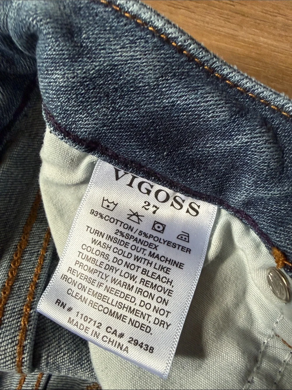 Vigoss Light Blue Distressed Skinny Jeans